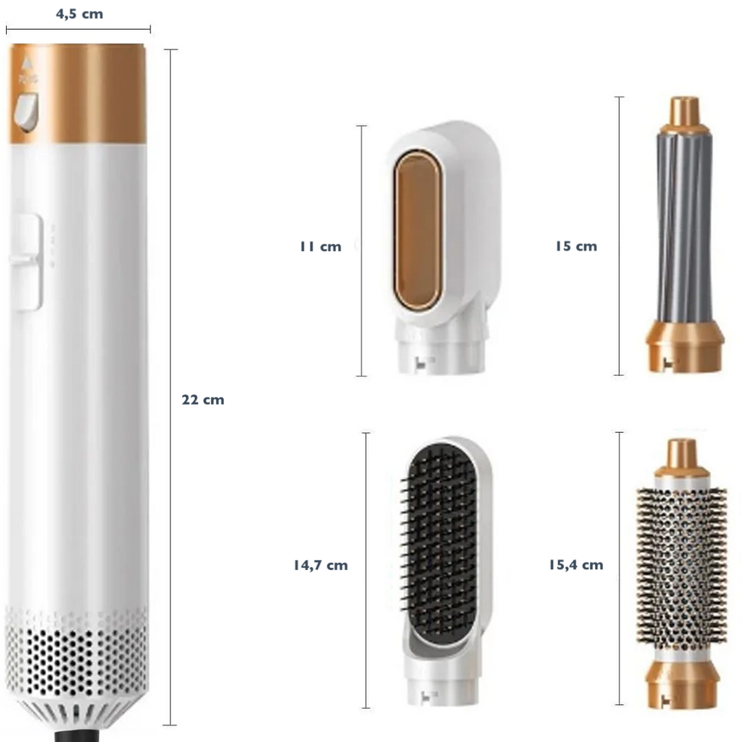 Victoria 5-in-1 Haar Trockner™ | Heißer Kamm Set Professionelle Curling Eisen Haarglätter Styling Werkzeug