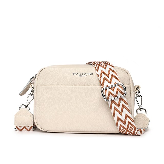 Abigail Echtleder-Schultertasche™ (-30%) - aus hochwertigem Kalbsleder mit komfortablem, breitem Riemen