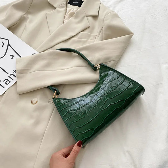 Verena Luxe Schultertasche™ - Kompakte Eleganz mit Alligatoren-Muster