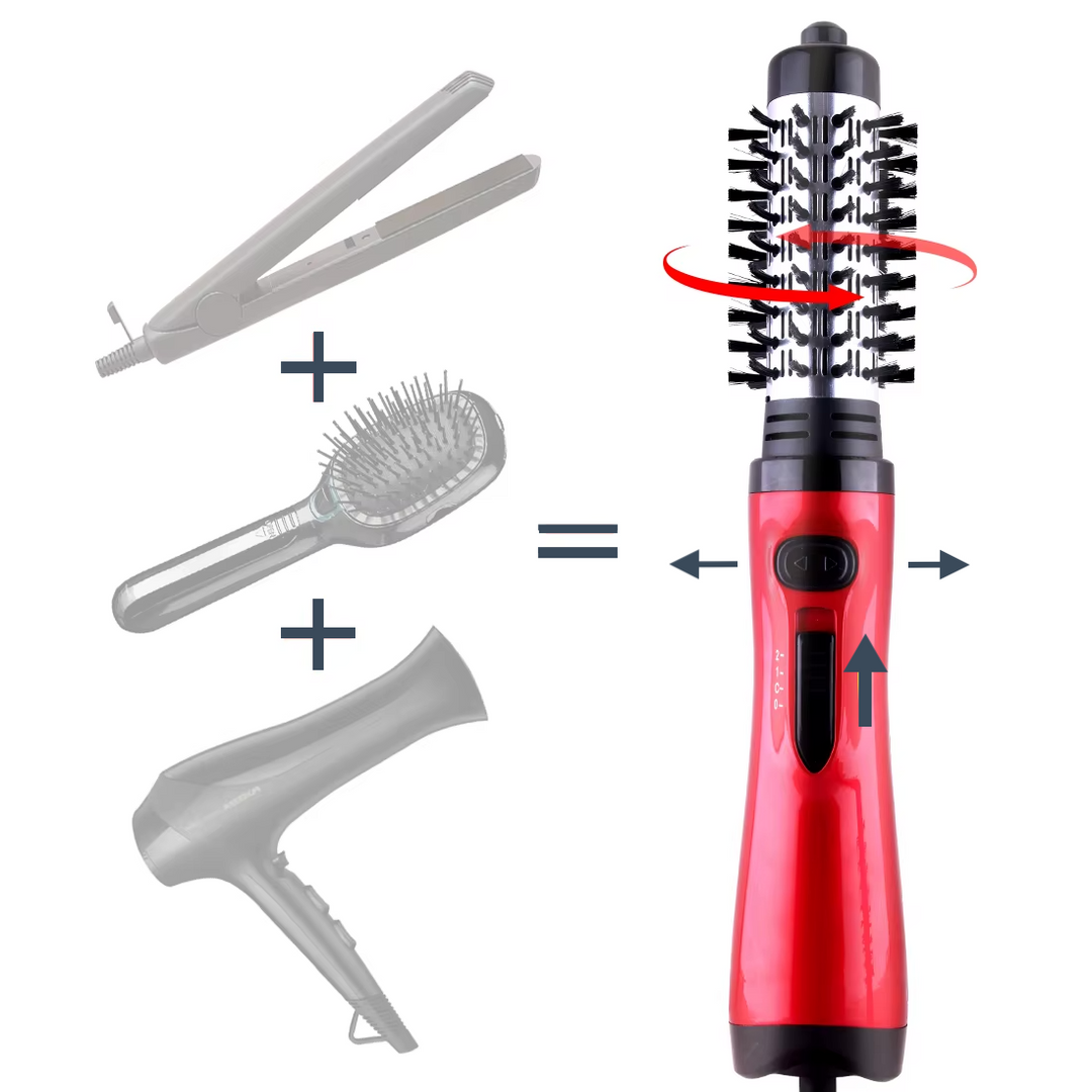 LuftGlow™ 2-in-1 Warmluftbürste (-30%) – Für trockenes, lockiges und glattes Haar
