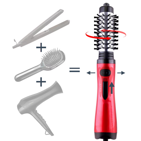LuftGlow™ 2-in-1 Warmluftbürste (-30%) – Für trockenes, lockiges und glattes Haar
