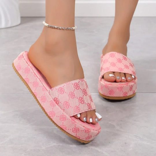 Amy Denim Plateau-Sandalen™ – Stilvoll und Bequem