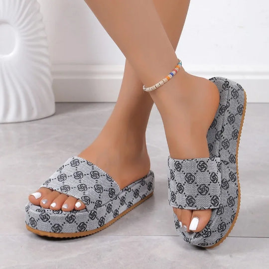 Amy Denim Plateau-Sandalen™ – Stilvoll und Bequem