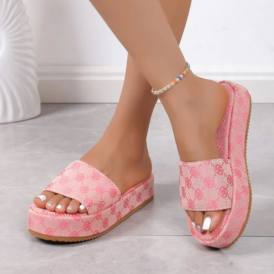 Amy Denim Plateau-Sandalen™ – Stilvoll und Bequem