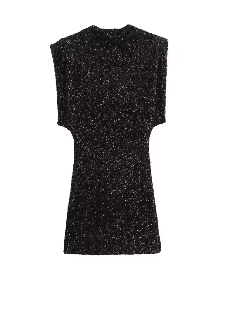 Eva Pailletten Kleid™ - Schimmernde und mit Schulterpolster