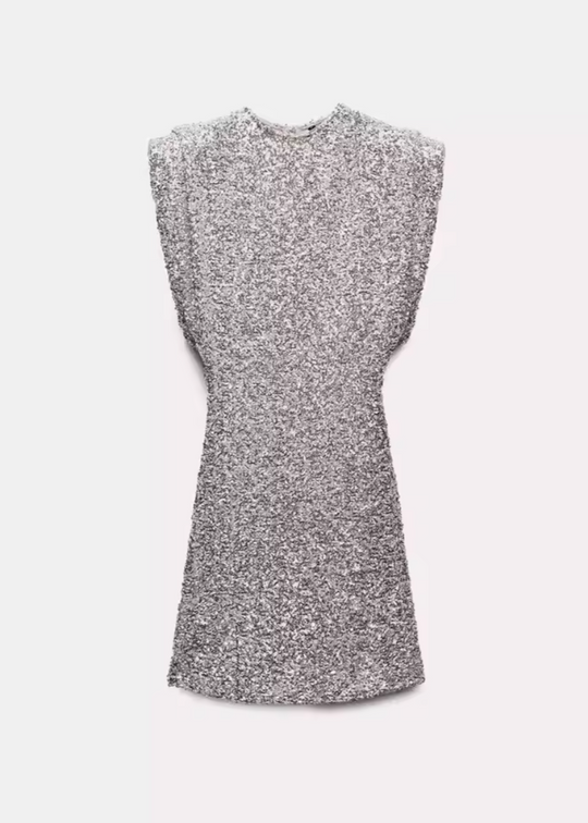 Eva Pailletten Kleid™ - Schimmernde und mit Schulterpolster