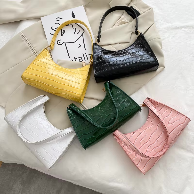 Verena Luxe Schultertasche™ - Kompakte Eleganz mit Alligatoren-Muster