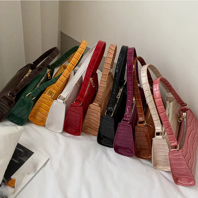 Verena Luxe Schultertasche™ - Kompakte Eleganz mit Alligatoren-Muster