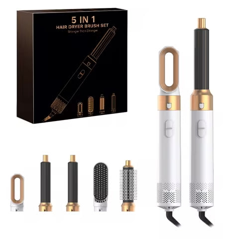 Victoria 5-in-1 Haar Trockner™ | Heißer Kamm Set Professionelle Curling Eisen Haarglätter Styling Werkzeug